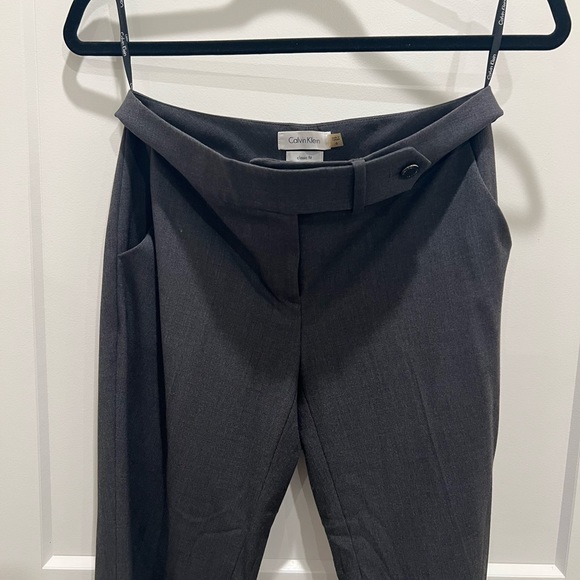 Calvin Klein Fitted Grey Pant Suit - Picture 4 of 6